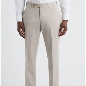 Men's Tailored Dress Pants in Light Taupe